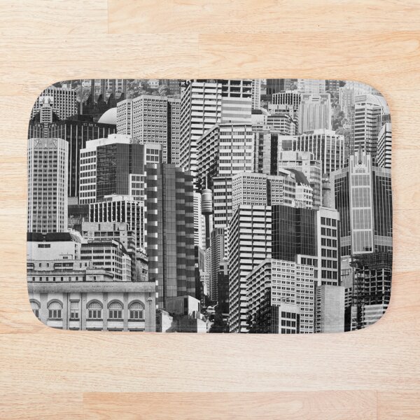 Metropolis (pre-digital photomontage) Bath Mat