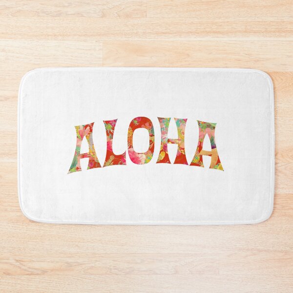 Item preview, Aloha Typography, Coral Orange designed and sold by PixDezines.