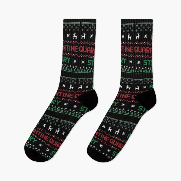 Item preview, Merry Quarantine Christmas! A QUARANTINE STORY Ugly Christmas Sweater designed and sold by CozyMarket.