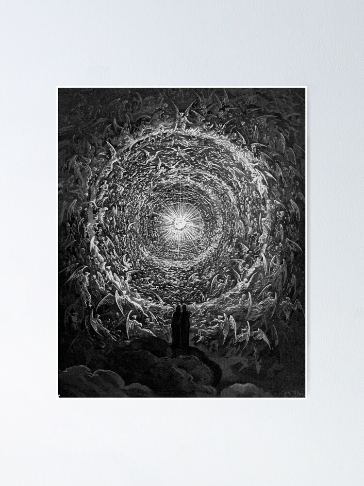 Gustave dore dante inferno arte impressão poster grandes para