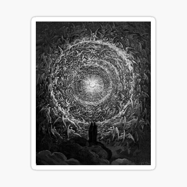 Item preview, The Empyrean from 'Dante's Inferno' - Gustave Doré Engraving designed and sold by CleaViolet.