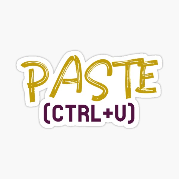 "Paste (Copy- Paste Matching Outfit)" Sticker for Sale by Arva-Designs ...