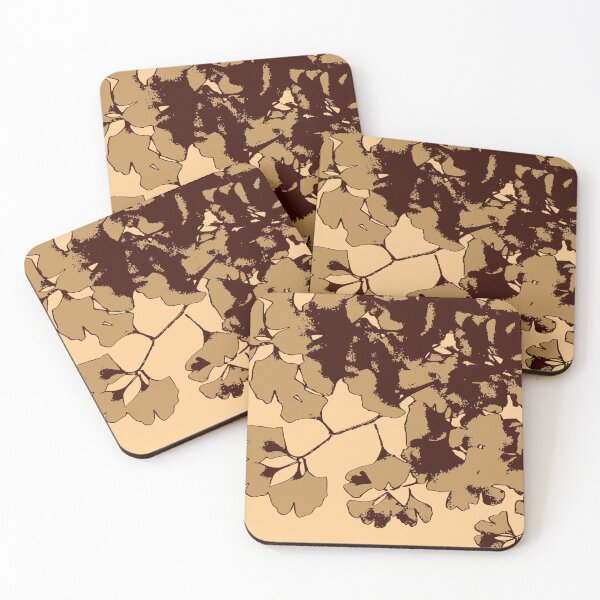 Item preview, Ginko Leaves in Tan and Brown on Tan designed and sold by AlteredAtelier.