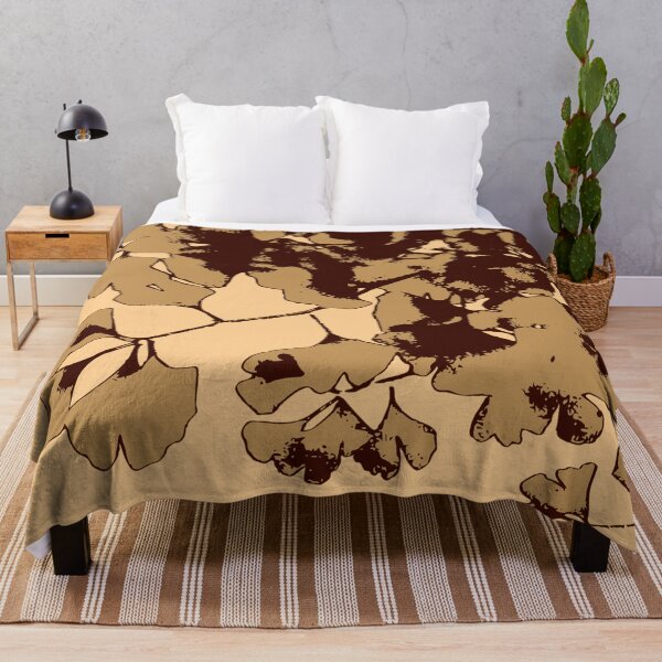 Item preview, Ginko Leaves in Tan and Brown on Tan designed and sold by AlteredAtelier.