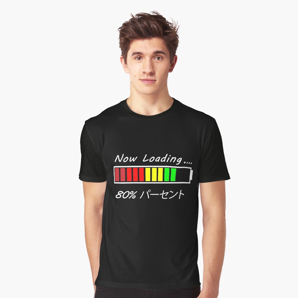 Now Loading Screen Japanese Video Game Style T Shirt By Dyvinevalentine Redbubble