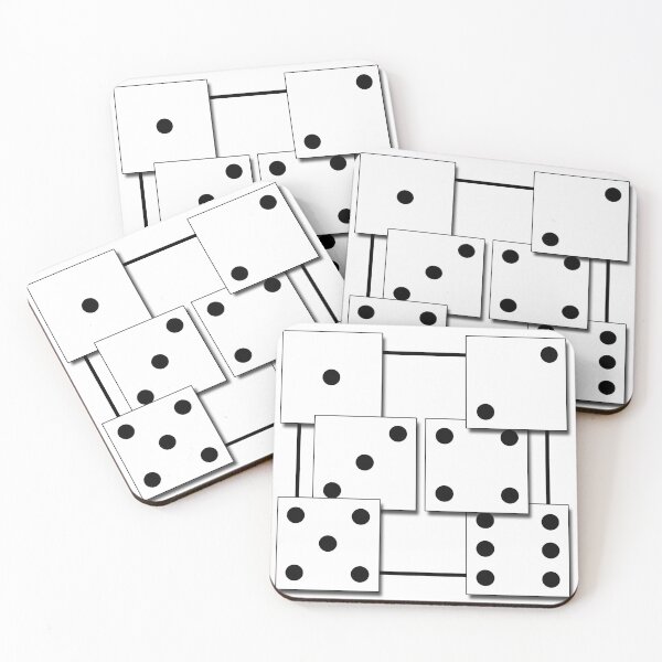 Item preview, D6 Gaming Dice in a simple square pattern.  designed and sold by TeesMi.