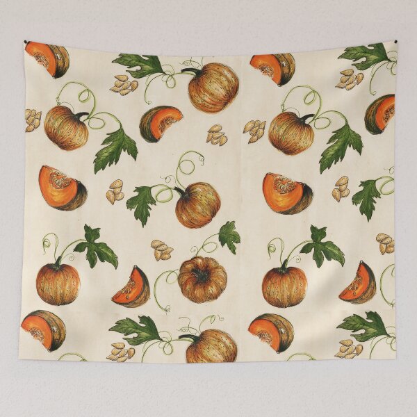 Item preview, Vintage Pumpkin print, Fall Favourites, Halloween, Autumn colours designed and sold by SoumyaShetty.