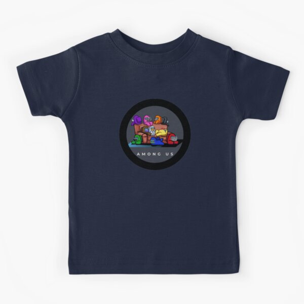 among us_dark blue Kids T-Shirt