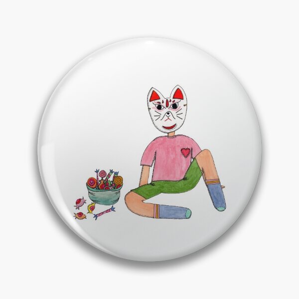 Item preview, kid with cat mask designed and sold by garam-project.