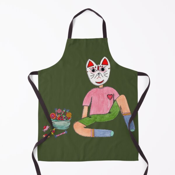 Item preview, kid with cat mask designed and sold by garam-project.