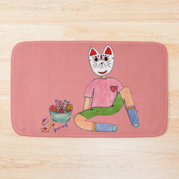 Item preview, kid with cat mask designed and sold by garam-project.