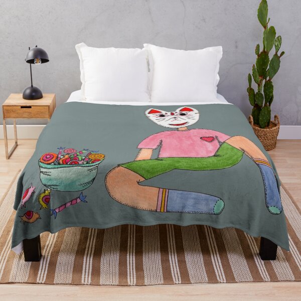 Item preview, kid with cat mask designed and sold by garam-project.