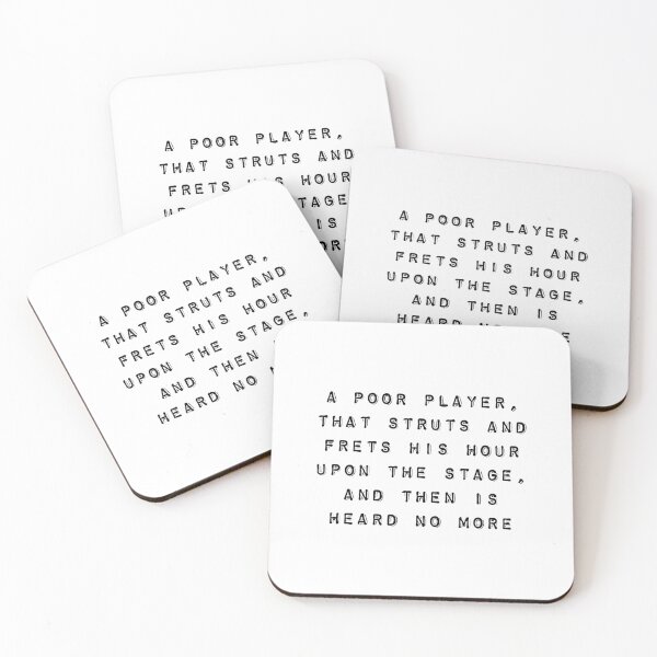 Item preview, A Poor Player that Struts and Frets His Hour Upon the Stage designed and sold by flying-flamingo.