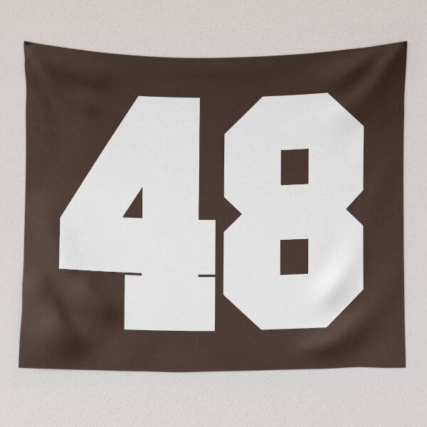 Item preview, 48 Number Cleveland Sports Fourty-Eight Brown Jersey designed and sold by HelloFromAja.