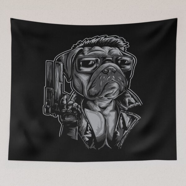 Item preview, Gangster Pug designed and sold by kalud-zoldyck.