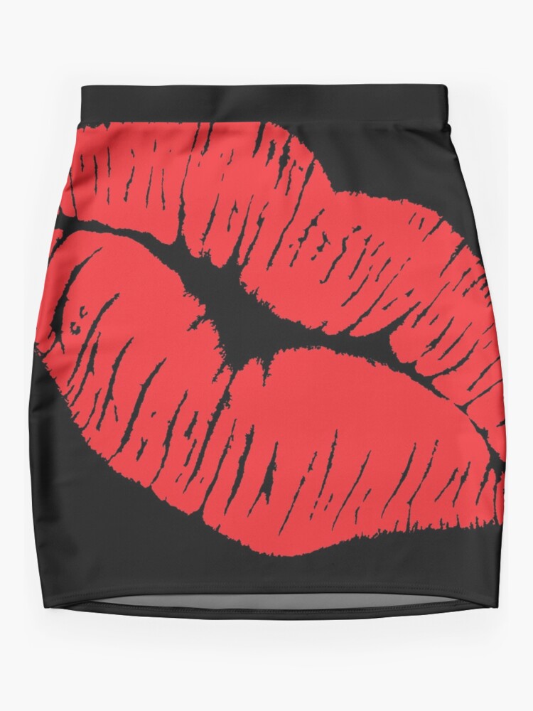 Mens Valentines Boxers Shorts Elastic Waist Lips XOXO Kiss Me Black Size XL