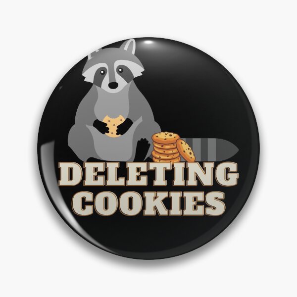 Artikelvorschau, Deleting Cookies Waschbär Humor Browser Internet entworfen und verkauft von Two Left Hands Design.