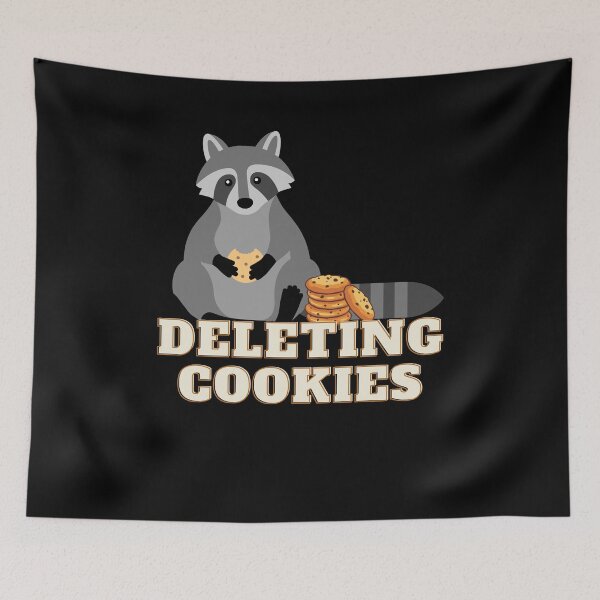 Item preview, Deleting Cookies Raccoon Humor Browser Internet designed and sold by Two Left Hands Design.