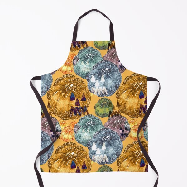 Item preview, Watercolour pumkin halloween 2020 pattern design designed and sold by EarthyPlanty.