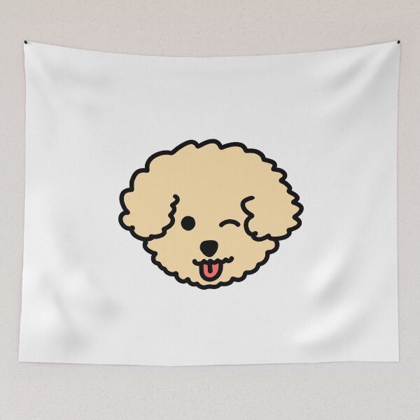Item preview, Winking Poodle  designed and sold by PawPawDog.
