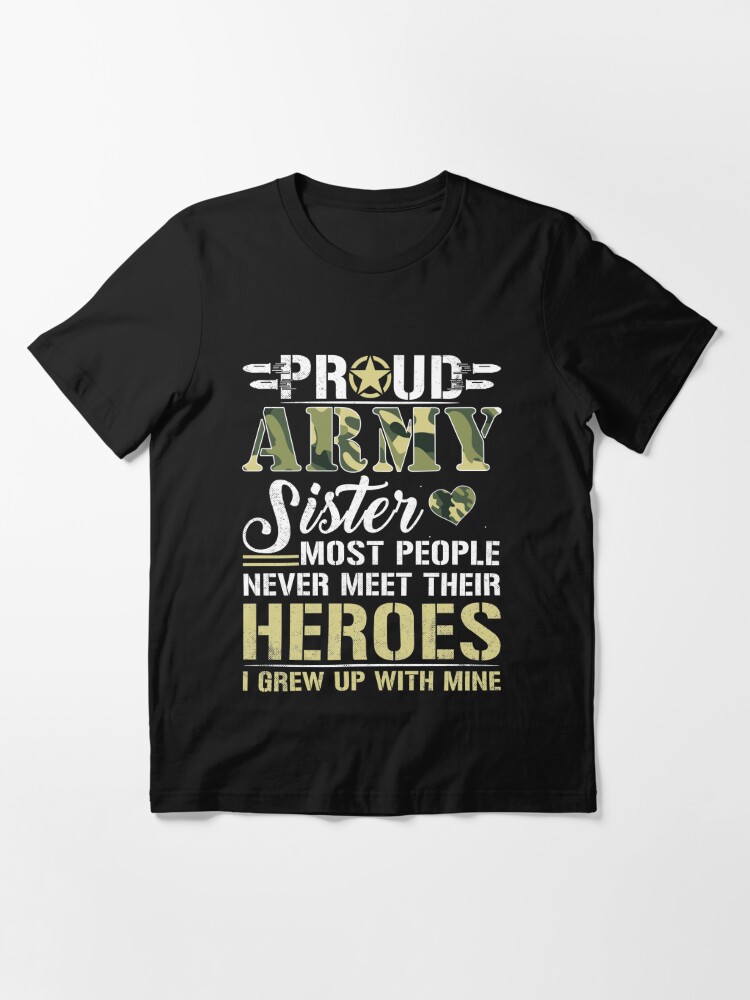 "Proud Army Sister Gifts - Pride Military Sister I Grew Up, US Army ...