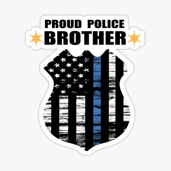 Proud Police Officer Wife Badge Sticker