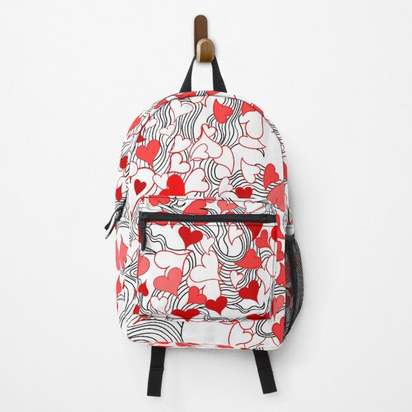 Item preview, Love Tree Hearts (Black, White, Red) designed and sold by Joelle Burnette.