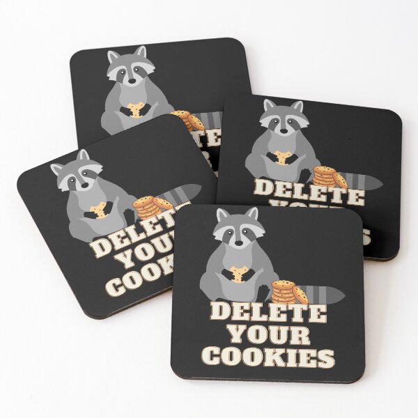 Item preview, Delete Your Cookies Raccoon Humor Browser Fun designed and sold by Two Left Hands Design.