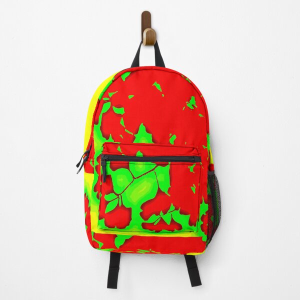 Item preview, Ginko Leaves in Red on Yellow and Green designed and sold by AlteredAtelier.