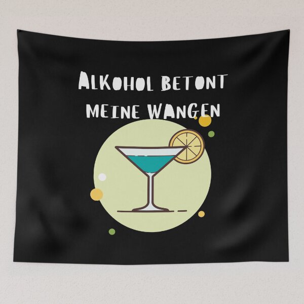 Item preview, Alcohol Emphasizes My Cheeks, Partying Cocktail Is designed and sold by Two Left Hands Design.