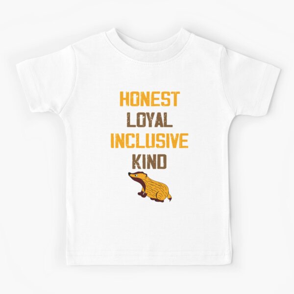 Huffle Badger Honnête, loyal, inclusif et gentil T-shirt enfant
