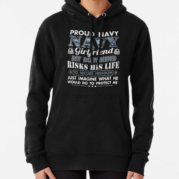 navy girlfriend hoodie