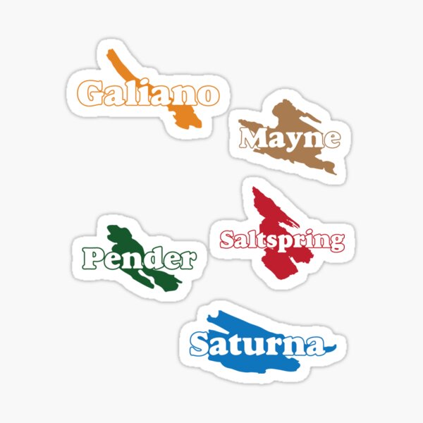 Gulf Island Sticker Set Sticker
