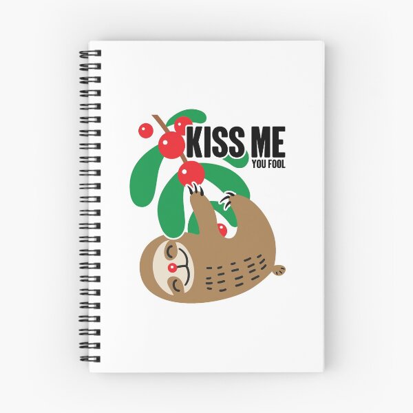 Item preview, Sloth Mistletoe | Kiss Me You Fool Christmas Meme designed and sold by GravitiTees.
