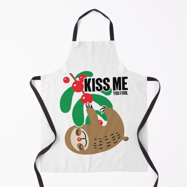 Item preview, Sloth Mistletoe | Kiss Me You Fool Christmas Meme designed and sold by GravitiTees.
