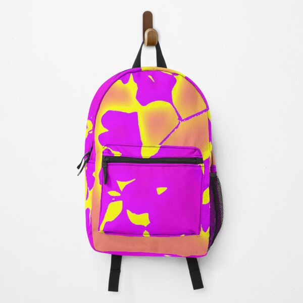 Item preview, Ginko Leaves in Purple on Dusty Rose and Yellow designed and sold by AlteredAtelier.