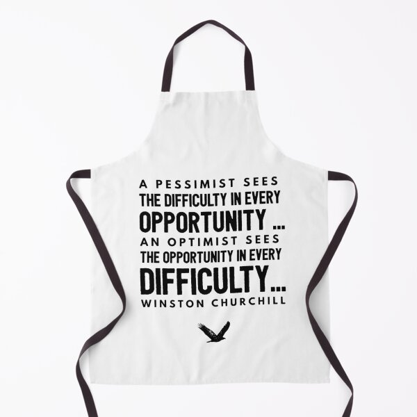 Item preview, A Pessimist sees difficulty in every opportunity, an optimist sees opportunity in every difficulty designed and sold by HamiltonmagicTs.