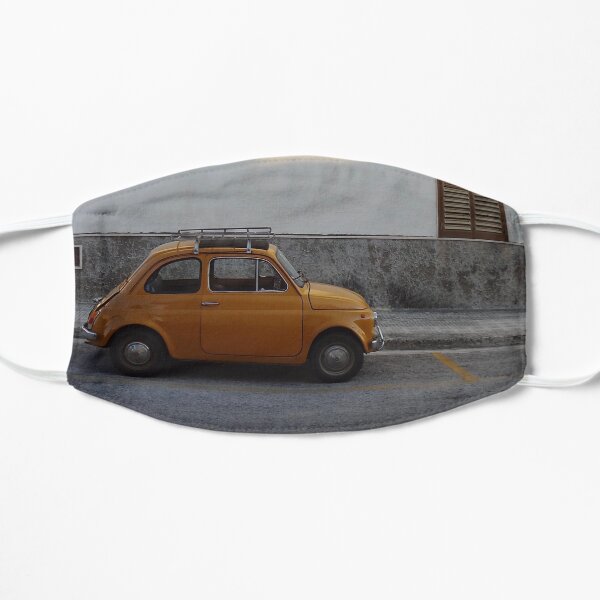 Fiat 500 jaune Masque sans plis