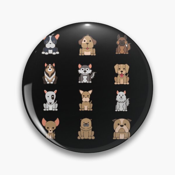 Item preview, Dog Pack Cute Kawaii Cartoon designed and sold by YueHeng Creates ⭐⭐⭐⭐⭐.