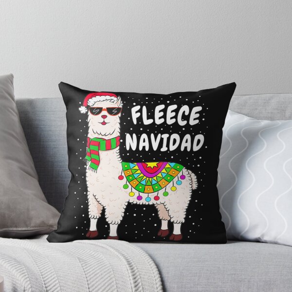 Item preview, Fleece Feliz Navidad Llama Christmas designed and sold by ChristSchroeder.