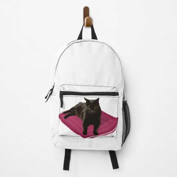 Item preview, Cute black cat lying on a magic carpet designed and sold by MiaoMiaoYu.