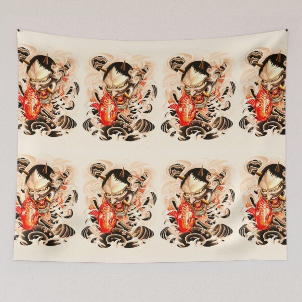 Item preview, The japan oni and koi to share one place designed and sold by Arramavis.