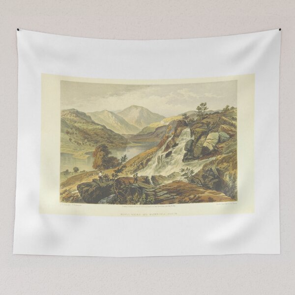 Item preview, Haweswater and Watergill Force Lake District 1859 Print from JB Pyne Artwork designed and sold by WizardsWorld.