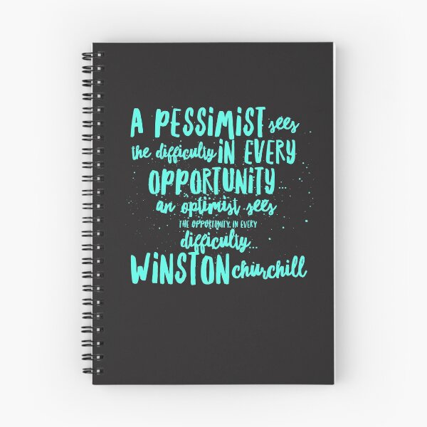 Item preview, A Pessimist sees difficulty in every opportunity, an optimist sees opportunity in every difficulty designed and sold by HamiltonmagicTs.
