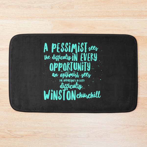 Item preview, A Pessimist sees difficulty in every opportunity, an optimist sees opportunity in every difficulty designed and sold by HamiltonmagicTs.