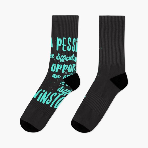 Item preview, A Pessimist sees difficulty in every opportunity, an optimist sees opportunity in every difficulty designed and sold by HamiltonmagicTs.