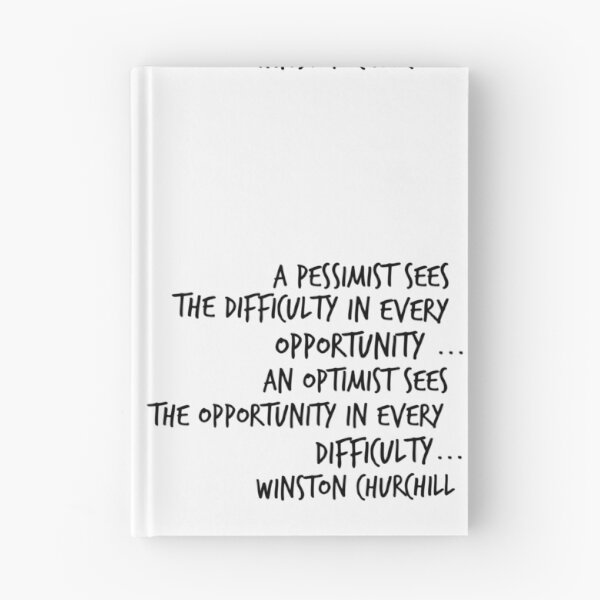 Item preview, A Pessimist sees difficulty in every opportunity, an optimist sees opportunity in every difficulty designed and sold by HamiltonmagicTs.