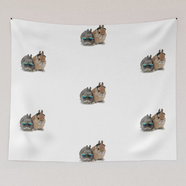 Item preview, Netherland dwarf rabbits, cutest bunnies with sunglasses designed and sold by yappei.
