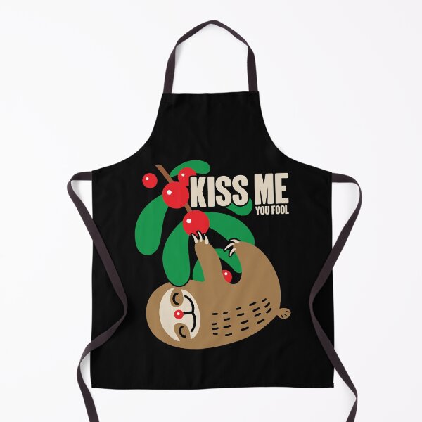 Item preview, Sloth Mistletoe | Kiss Me You Fool Funny Christmas Meme designed and sold by GravitiTees.