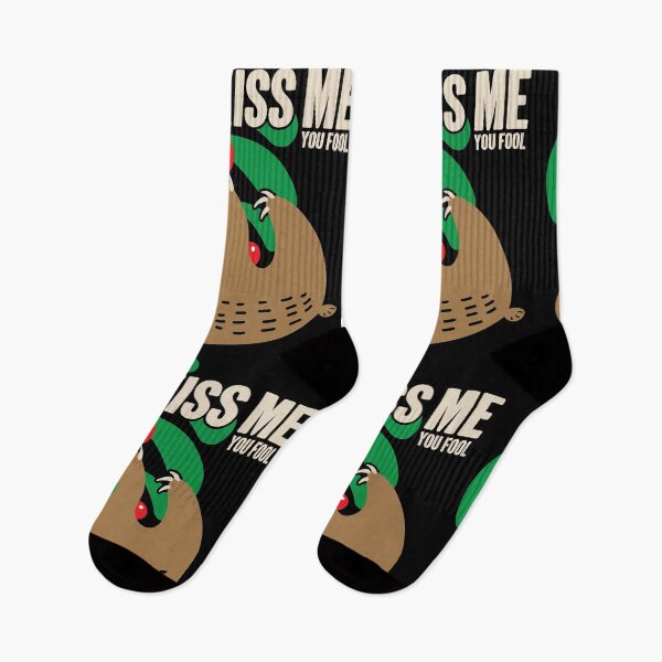 Item preview, Sloth Mistletoe | Kiss Me You Fool Funny Christmas Meme designed and sold by GravitiTees.